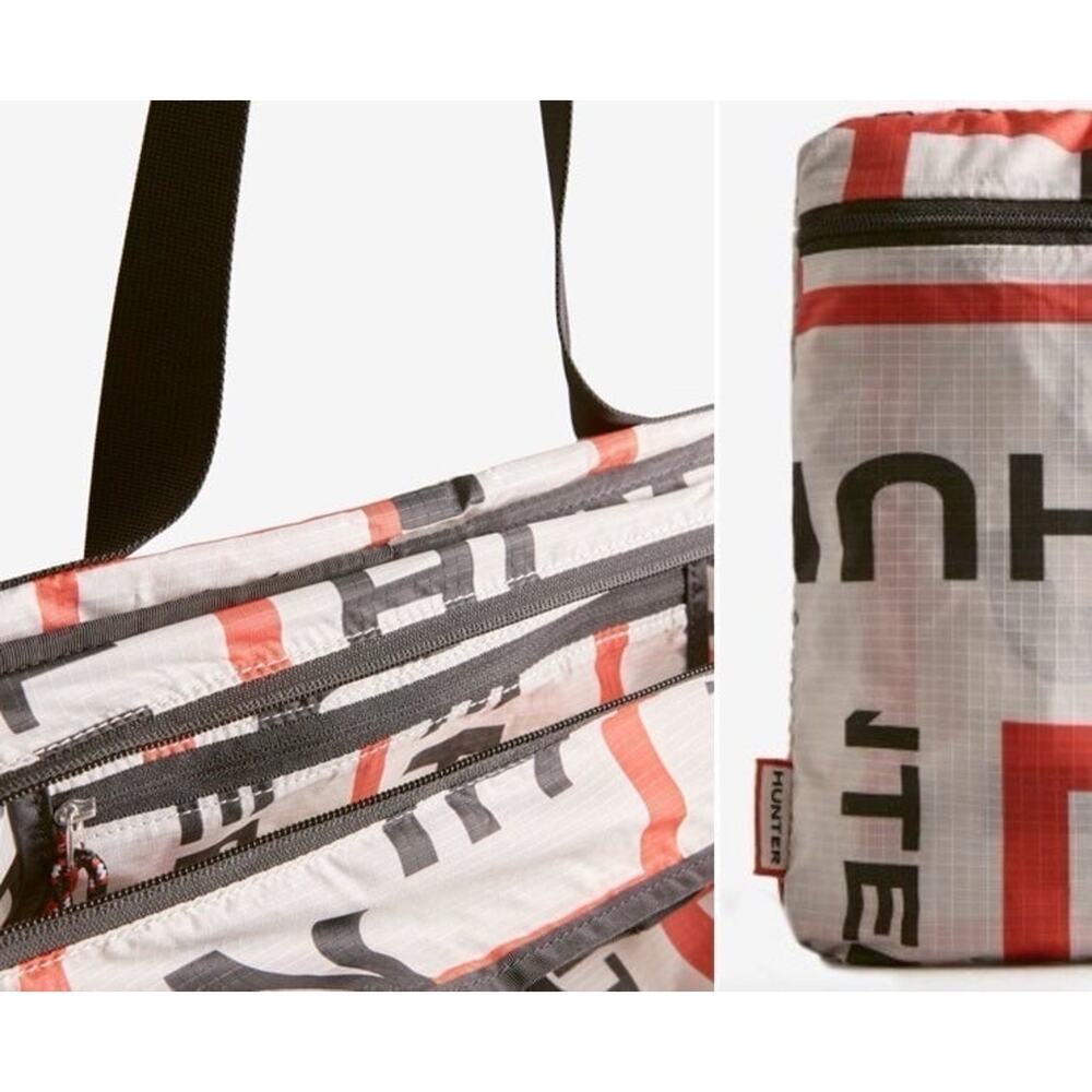 NWT❤️Hunter Original Ripstop Exploded Logo Packable Tote - Picture 9 of 11